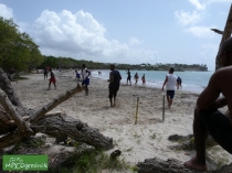 Sport na karaibskiej plaży